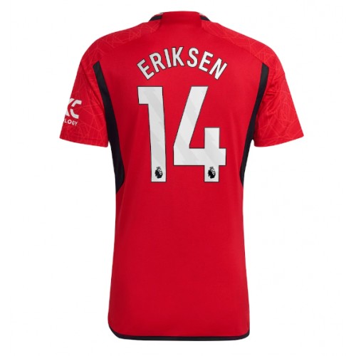 Moški Nogometni dresi Manchester United Christian Eriksen #14 Domači 2023-24 Kratek Rokav